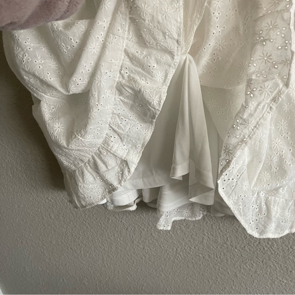 Cotton Eyelet Ruffle hem Dress - Picture 11 of 13